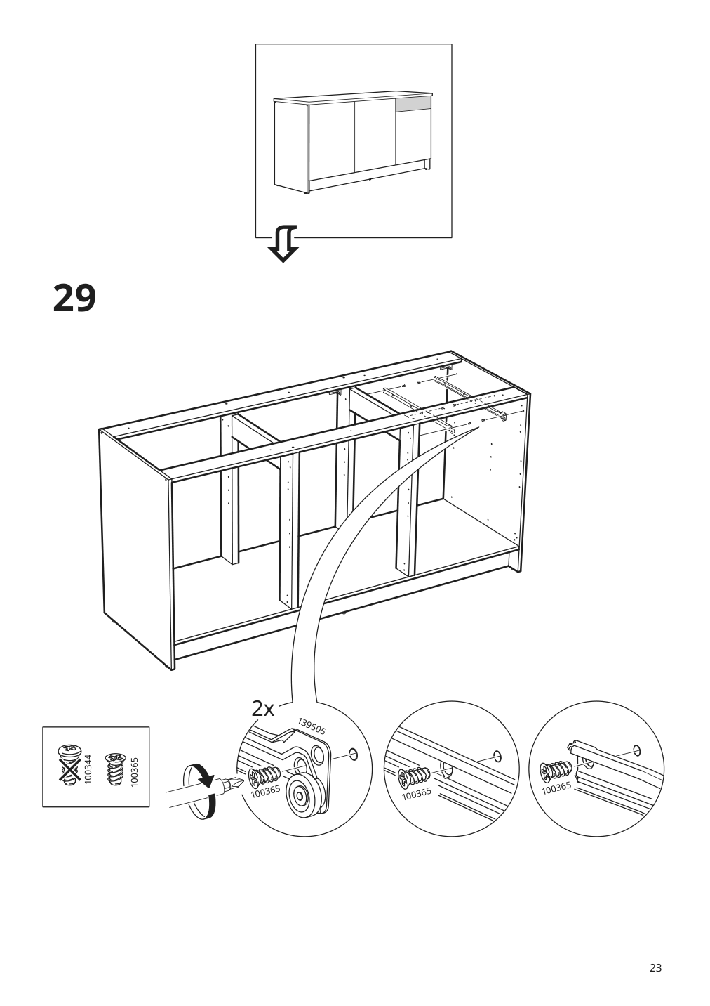 Assembly instructions for IKEA Knoxhult base cabinet with doors and drawer white | Page 23 - IKEA KNOXHULT base cabinet with doors and drawer 703.267.88