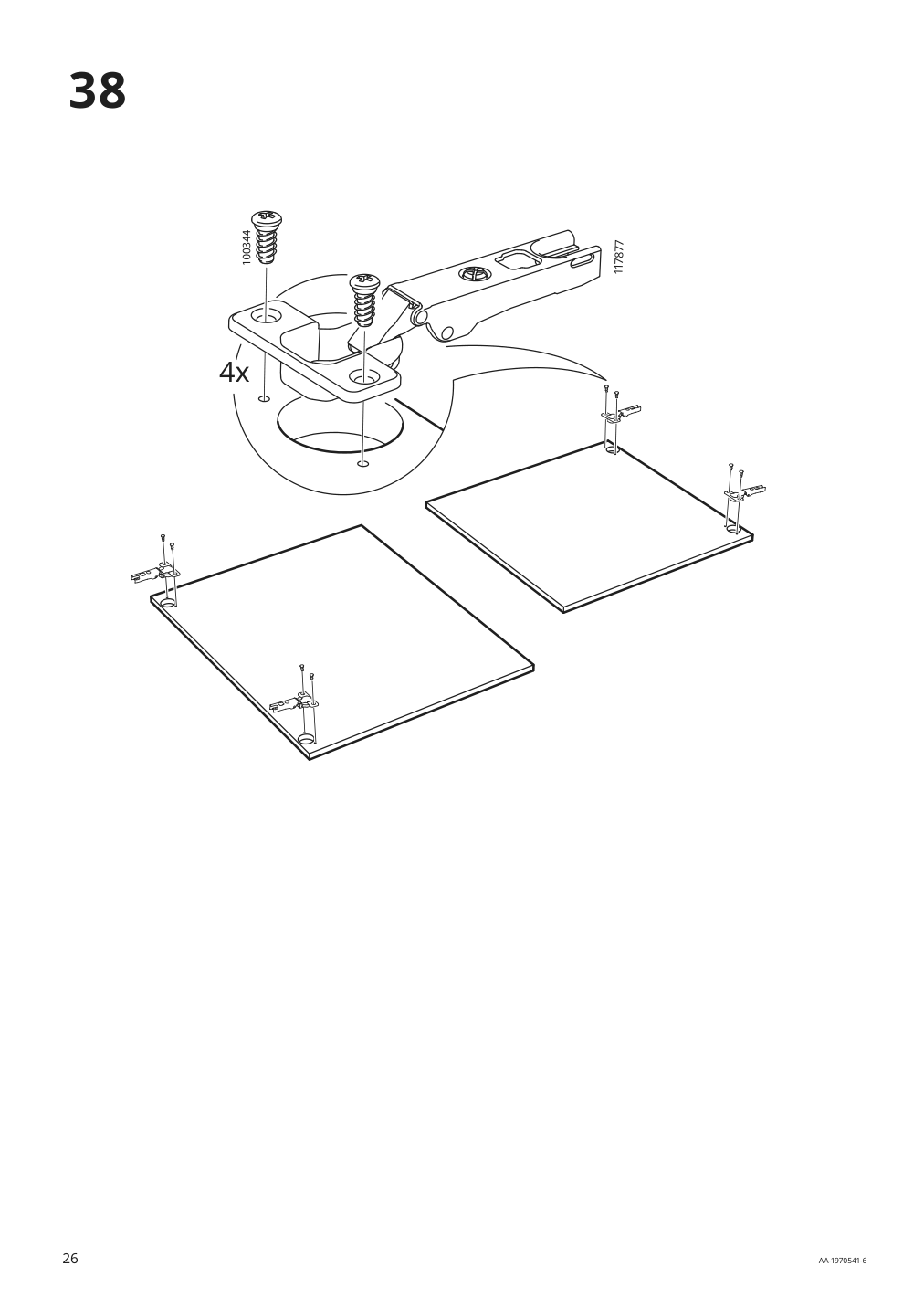 Assembly instructions for IKEA Knoxhult base cabinet with doors and drawer white | Page 26 - IKEA KNOXHULT base cabinet with doors and drawer 303.267.90