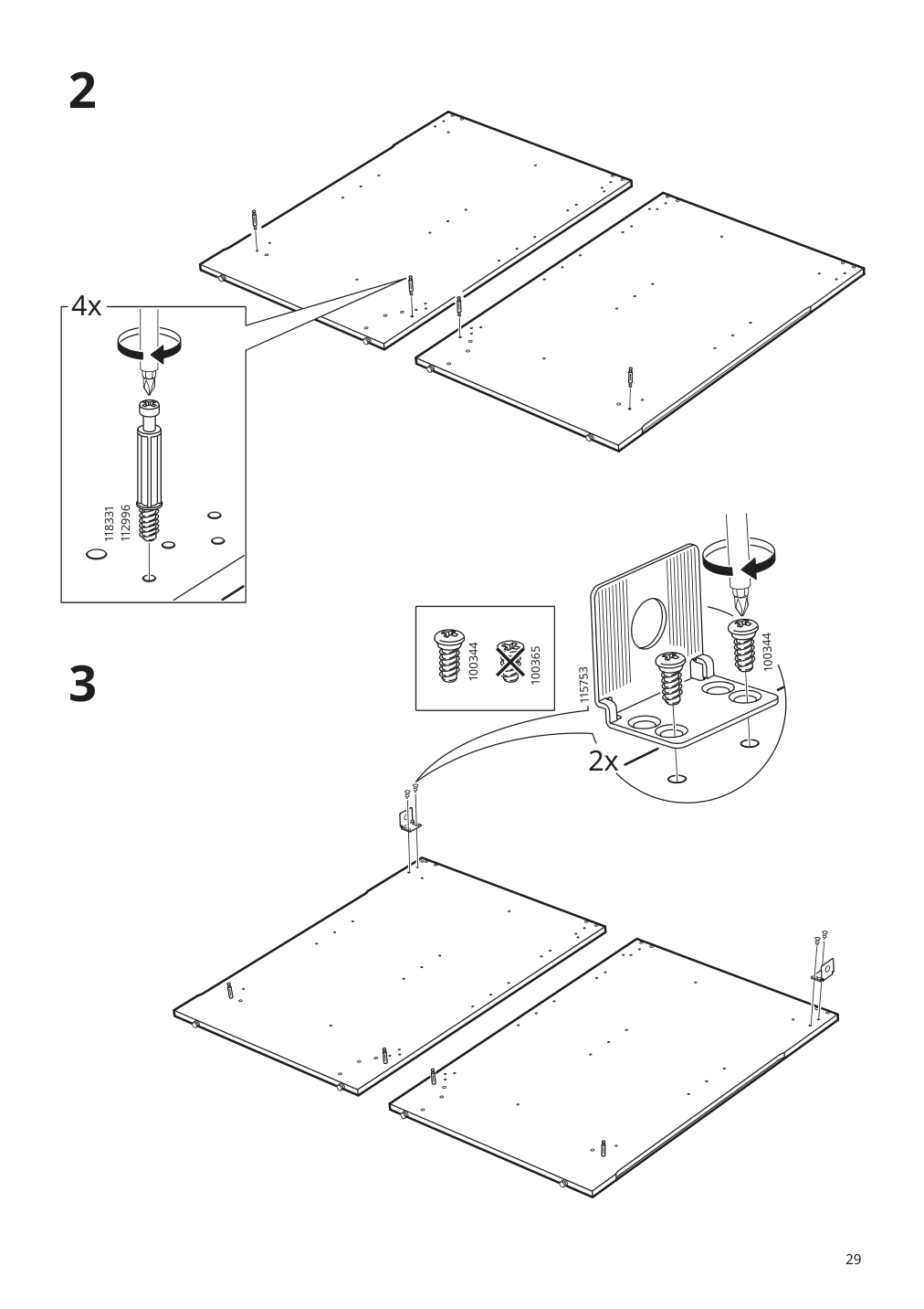 Assembly instructions for IKEA Knoxhult base cabinet with doors and drawer white | Page 29 - IKEA KNOXHULT base cabinet with doors and drawer 303.267.90