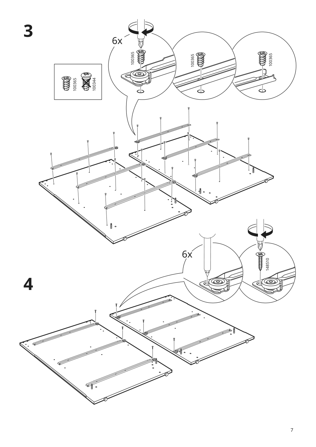 Assembly instructions for IKEA Knoxhult base cabinet with drawers white | Page 7 - IKEA KNOXHULT base cabinet with drawers 903.267.87