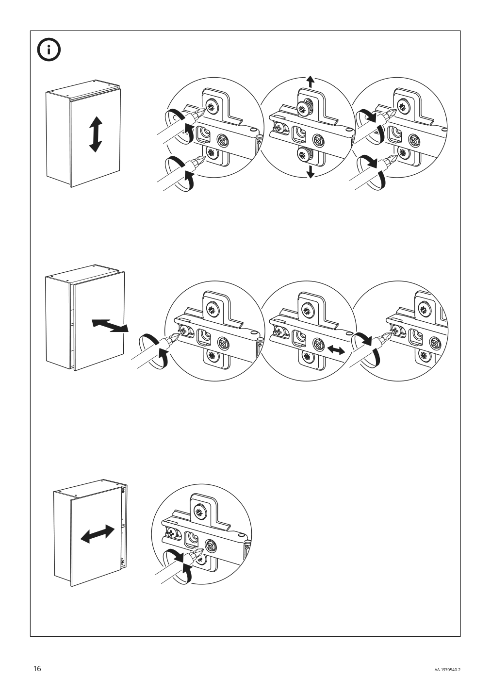 Assembly instructions for IKEA Knoxhult wall cabinet with door white | Page 16 - IKEA KNOXHULT wall cabinet with door 103.267.91