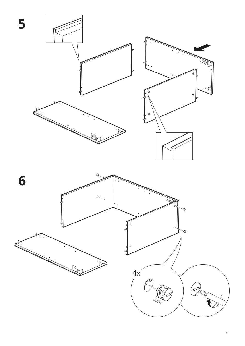 Assembly instructions for IKEA Knoxhult wall cabinet with door white | Page 7 - IKEA KNOXHULT wall cabinet with door 103.267.91