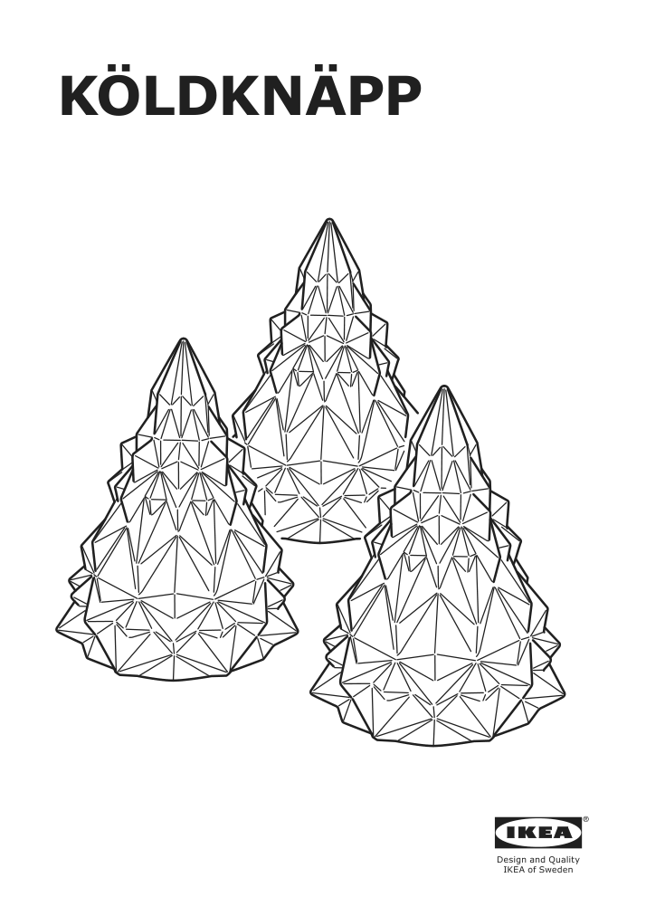 Assembly instructions for IKEA Koeldknaepp led decorative light battery operated | Page 1 - IKEA KÖLDKNÄPP LED decorative light 704.703.61