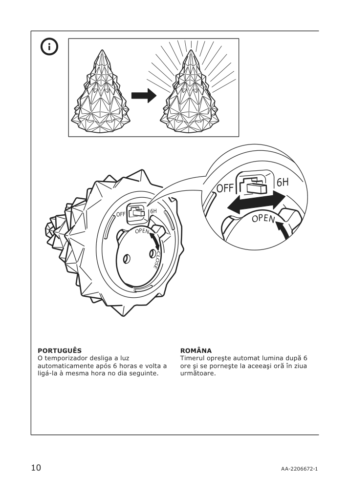 Assembly instructions for IKEA Koeldknaepp led decorative light battery operated | Page 10 - IKEA KÖLDKNÄPP LED decorative light 704.703.61