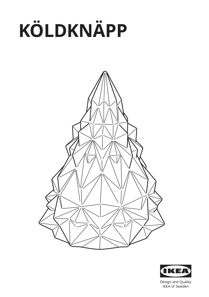 Assembly instructions for IKEA Koeldknaepp led decorative light battery operated | Page 1 - IKEA KÖLDKNÄPP LED decorative light 904.967.70