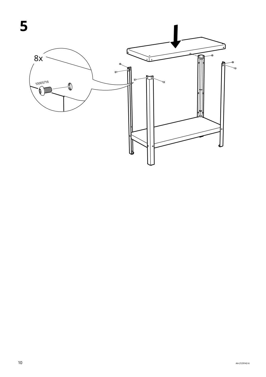 Assembly instructions for IKEA Kolbjoern shelf unit indoor outdoor beige | Page 10 - IKEA KOLBJÖRN shelf unit, indoor/outdoor 604.092.94