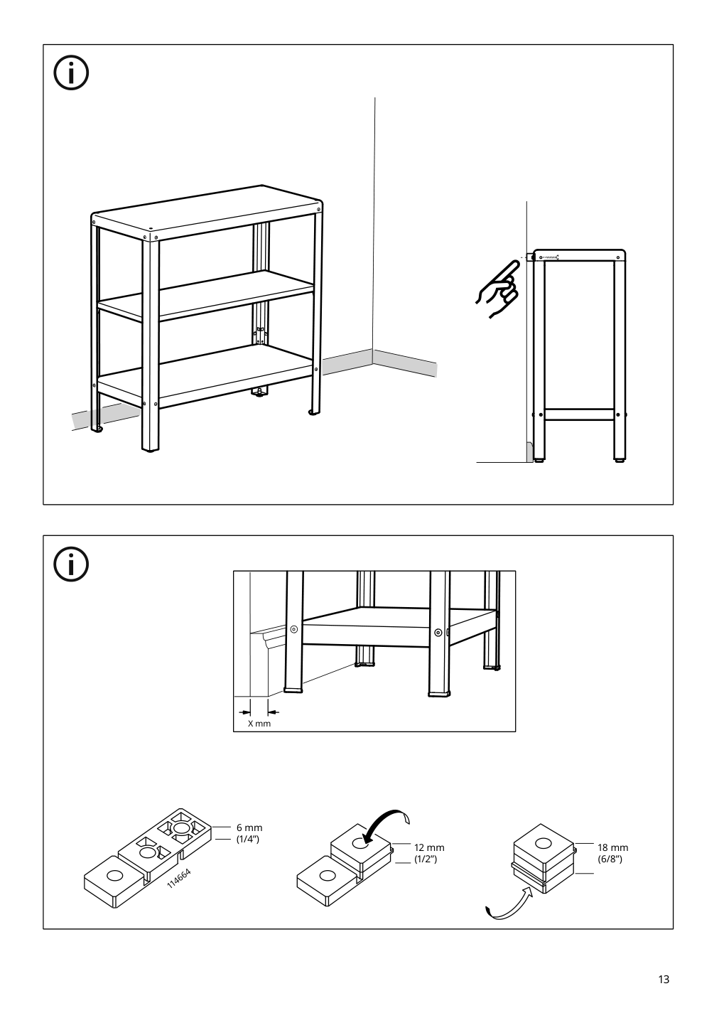 Assembly instructions for IKEA Kolbjoern shelf unit indoor outdoor beige | Page 13 - IKEA KOLBJÖRN shelf unit, indoor/outdoor 992.916.46