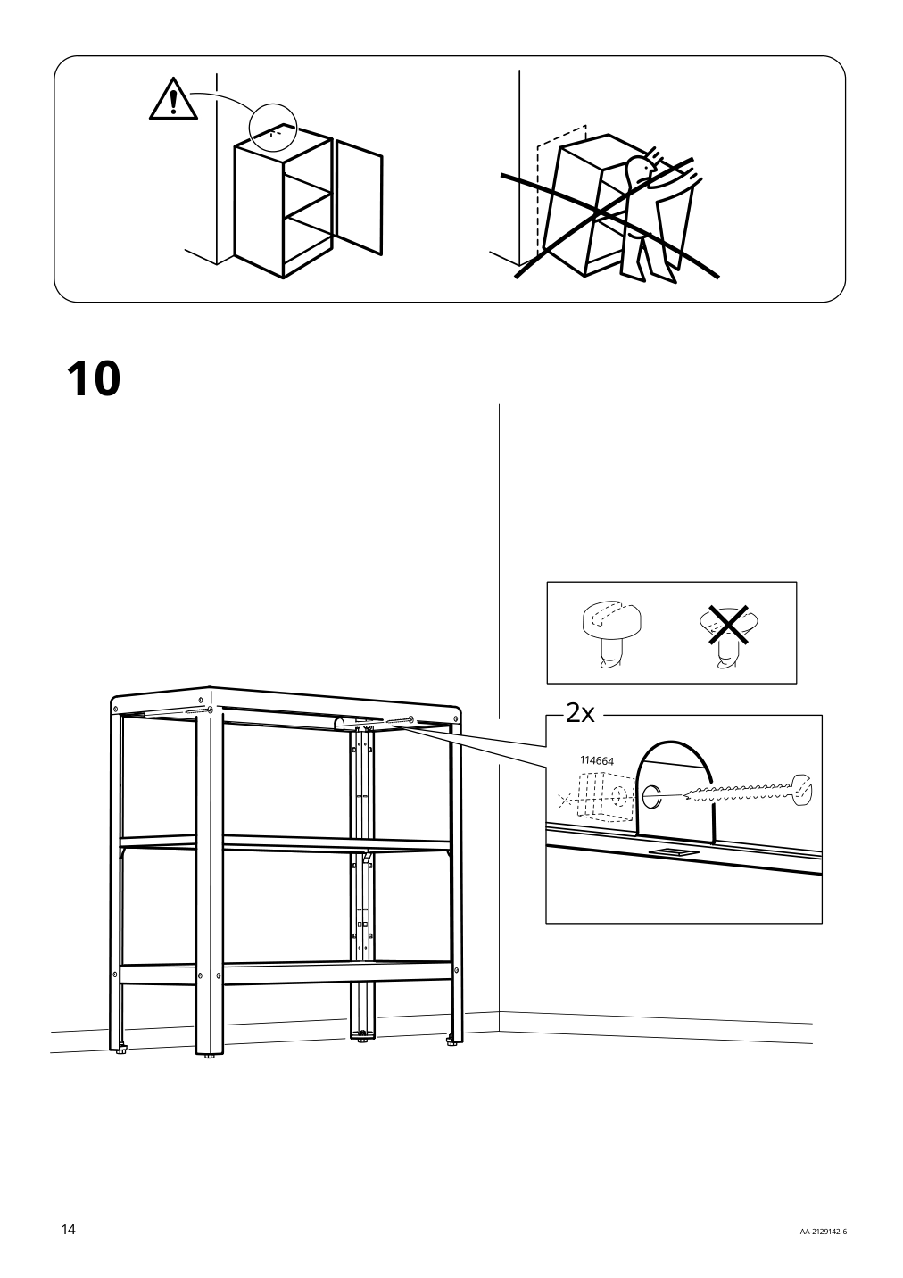 Assembly instructions for IKEA Kolbjoern shelf unit indoor outdoor beige | Page 14 - IKEA KOLBJÖRN shelf unit, indoor/outdoor 992.916.46