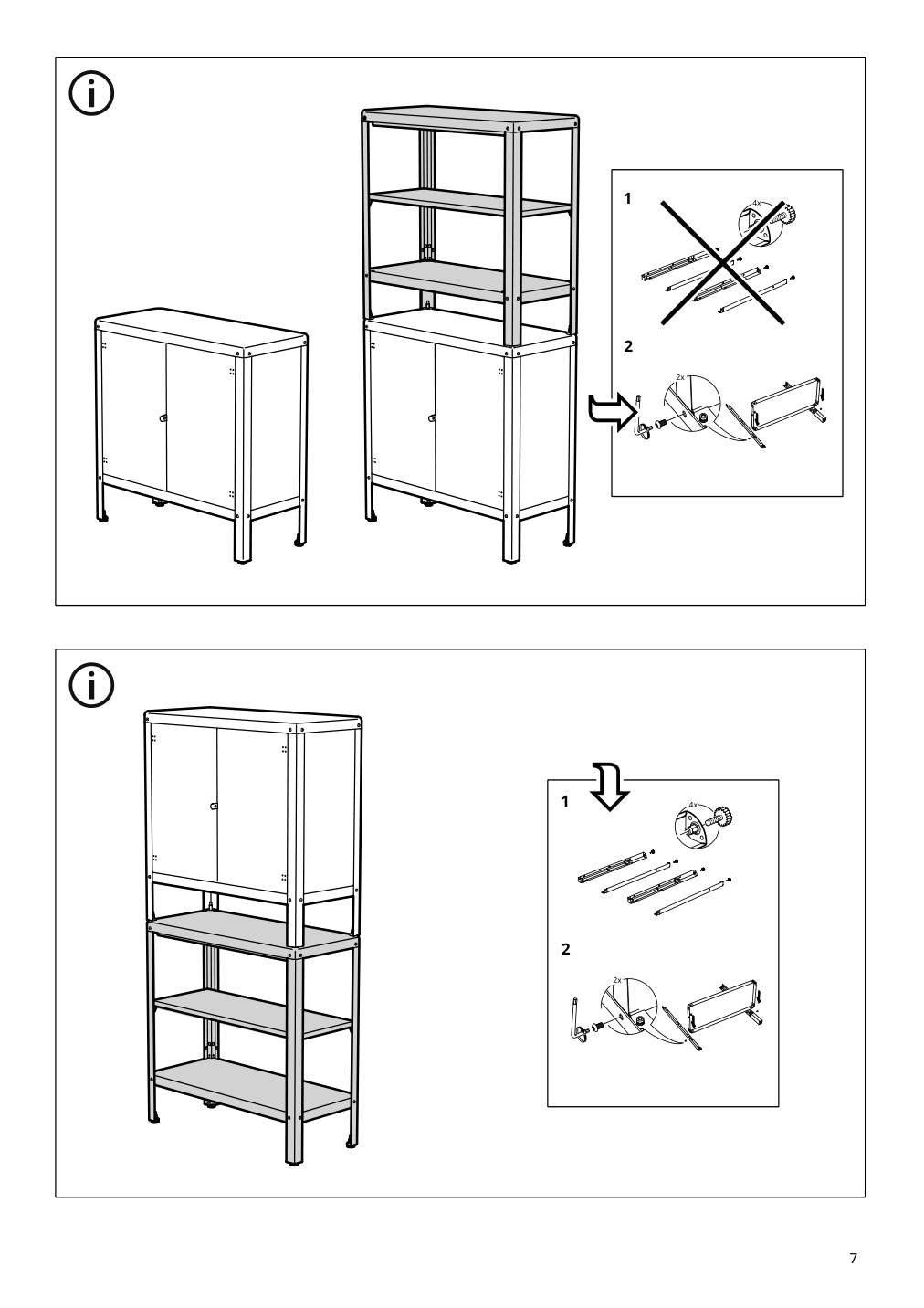 Assembly instructions for IKEA Kolbjoern shelf unit indoor outdoor beige | Page 7 - IKEA KOLBJÖRN shelf unit, indoor/outdoor 604.092.94