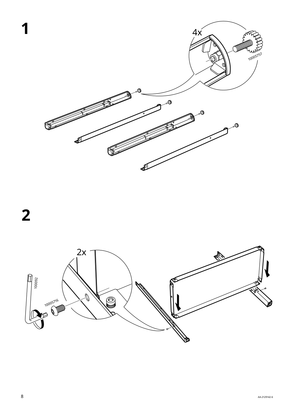 Assembly instructions for IKEA Kolbjoern shelf unit indoor outdoor beige | Page 8 - IKEA KOLBJÖRN shelf unit, indoor/outdoor 604.092.94