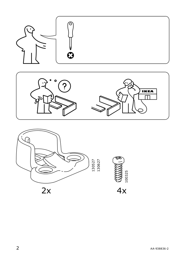 Assembly instructions for IKEA Komplement clothes rail dark gray | Page 2 - IKEA PAX / MEHAMN wardrobe with sliding doors 595.517.59