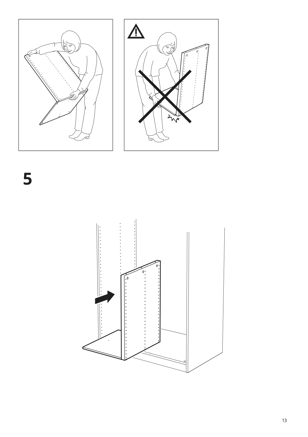 Assembly instructions for IKEA Komplement divider for frame beige | Page 13 - IKEA PAX / AULI wardrobe combination 094.330.99