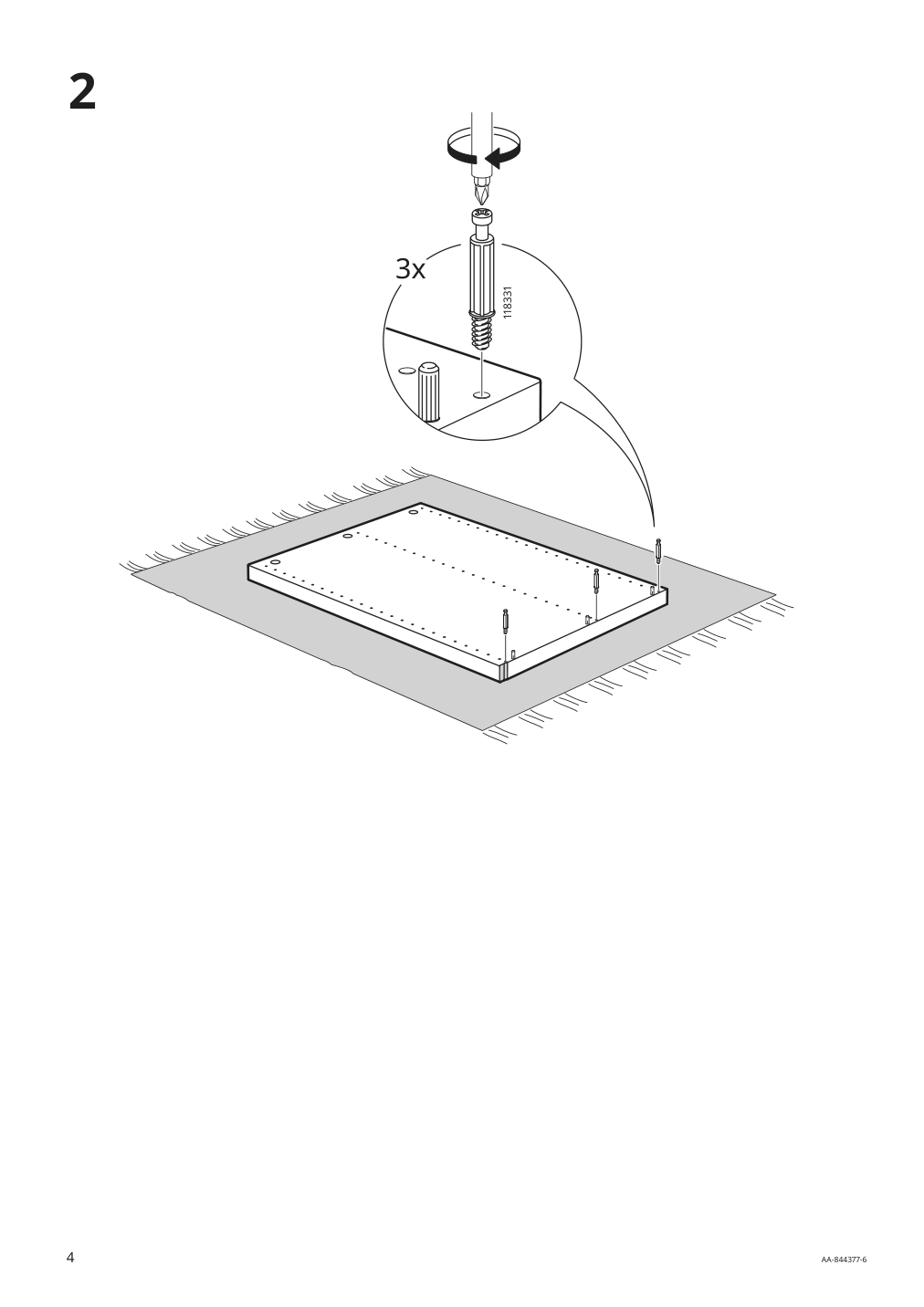 Assembly instructions for IKEA Komplement divider for frame dark gray | Page 4 - IKEA PAX / SVARTISDAL wardrobe combination 794.298.24