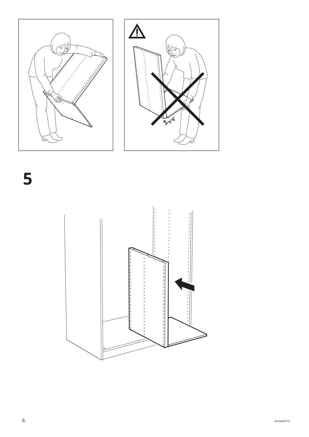 Assembly instructions for IKEA Komplement divider for frame dark gray | Page 6 - IKEA PAX / SVARTISDAL wardrobe combination 794.298.24