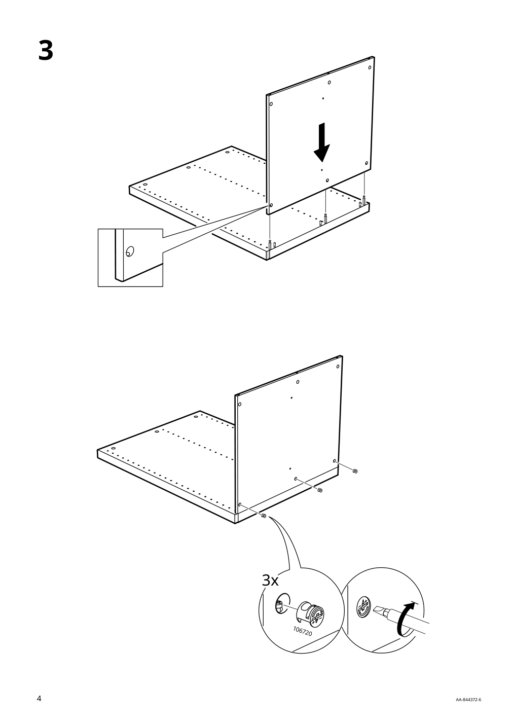 Assembly instructions for IKEA Komplement divider for frame gray beige | Page 4 - IKEA KOMPLEMENT divider for frame 305.091.10