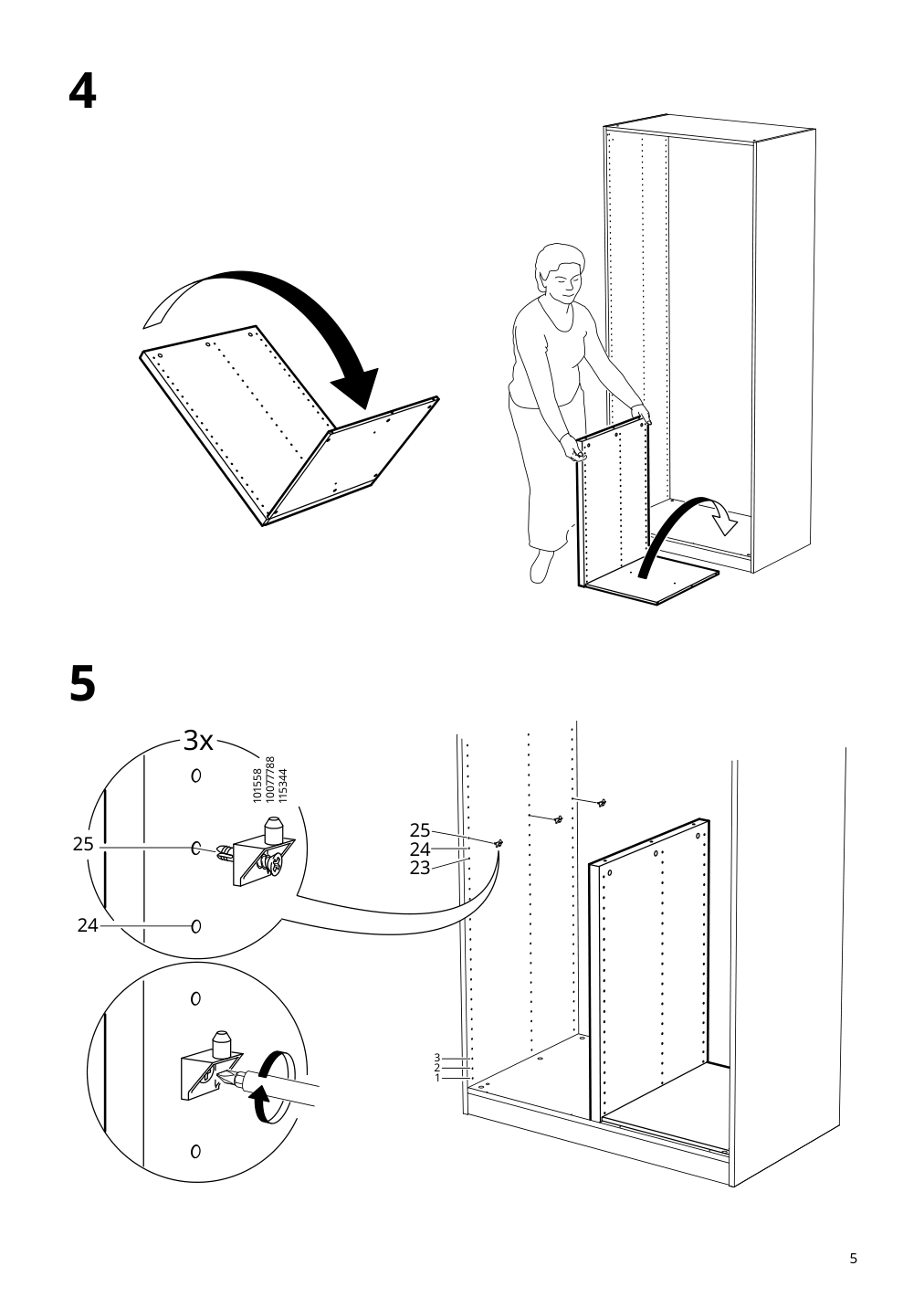 Assembly instructions for IKEA Komplement divider for frame gray beige | Page 5 - IKEA KOMPLEMENT divider for frame 305.091.10