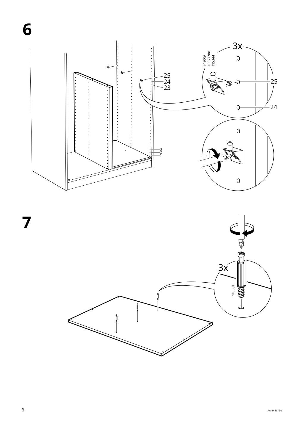 Assembly instructions for IKEA Komplement divider for frame gray beige | Page 6 - IKEA KOMPLEMENT divider for frame 305.091.10