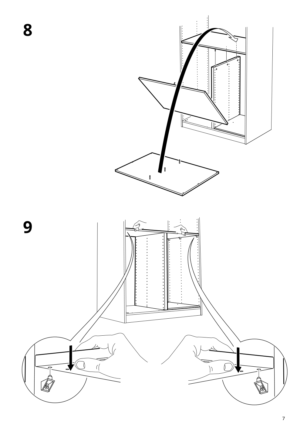 Assembly instructions for IKEA Komplement divider for frame gray beige | Page 7 - IKEA KOMPLEMENT divider for frame 305.091.10