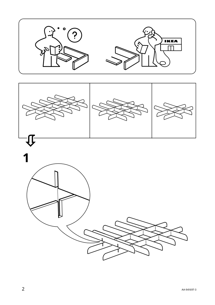 Assembly instructions for IKEA Komplement divider for pull out tray light gray | Page 2 - IKEA PAX wardrobe 892.278.73