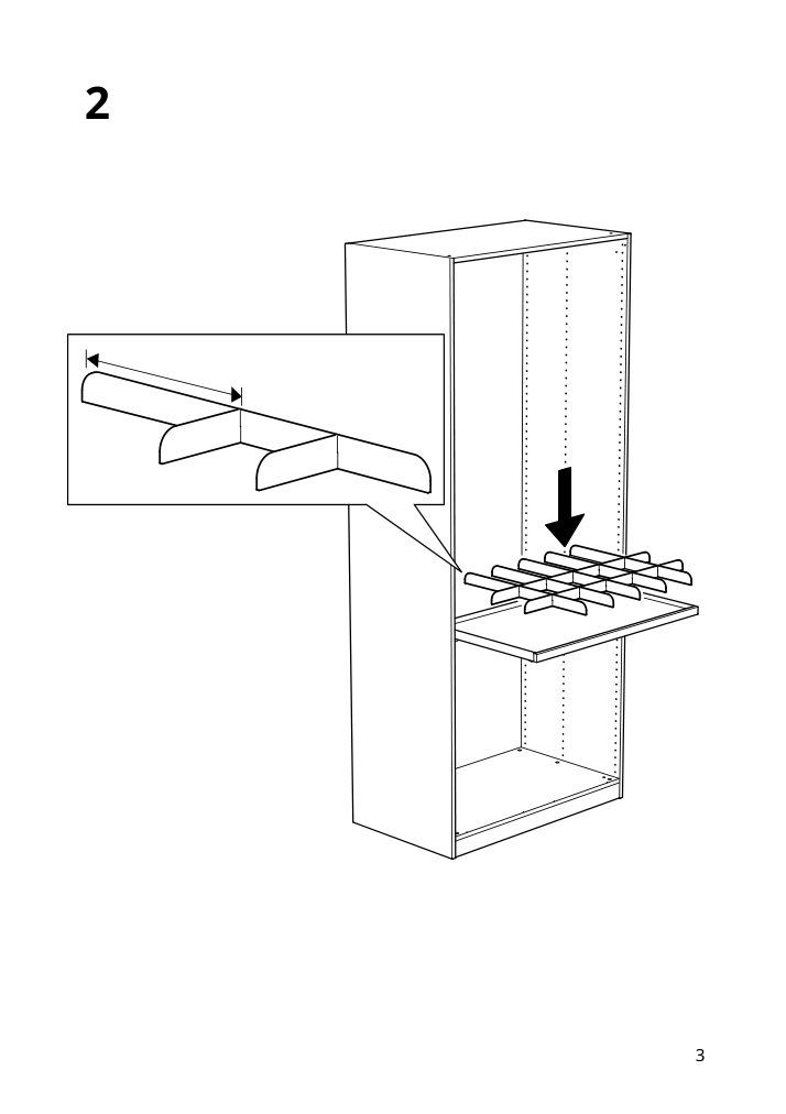 Assembly instructions for IKEA Komplement divider for pull out tray light gray | Page 3 - IKEA PAX wardrobe 892.278.73