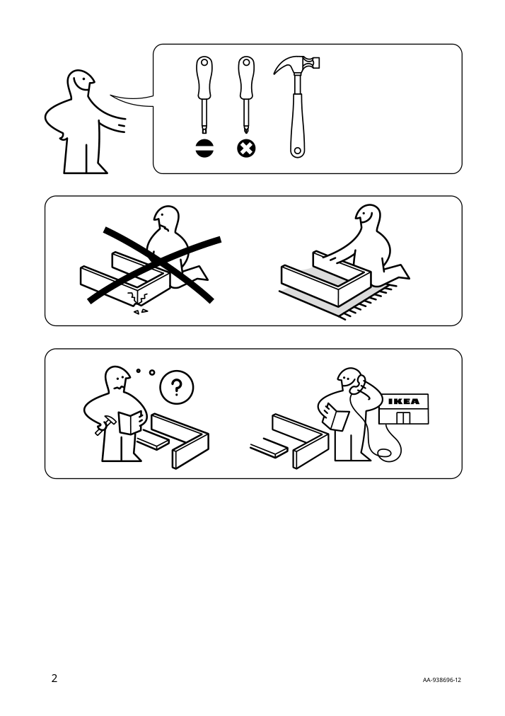 Assembly instructions for IKEA Komplement drawer white | Page 2 - IKEA PAX / BERGSBO/ÅHEIM wardrobe combination 493.361.76