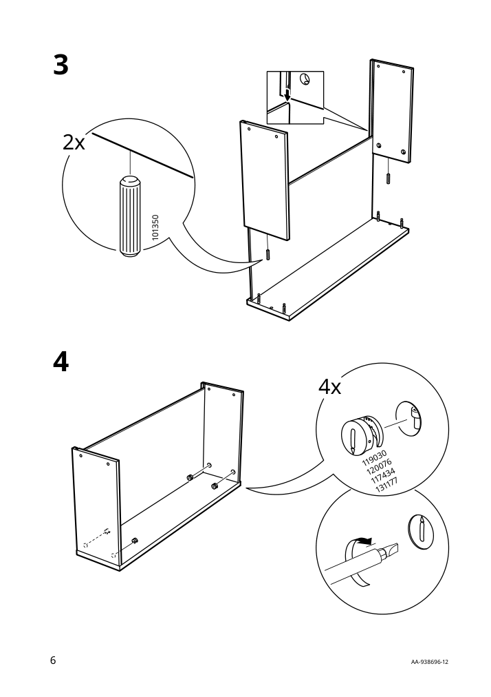 Assembly instructions for IKEA Komplement drawer white | Page 6 - IKEA PAX / BERGSBO/ÅHEIM wardrobe combination 493.361.76