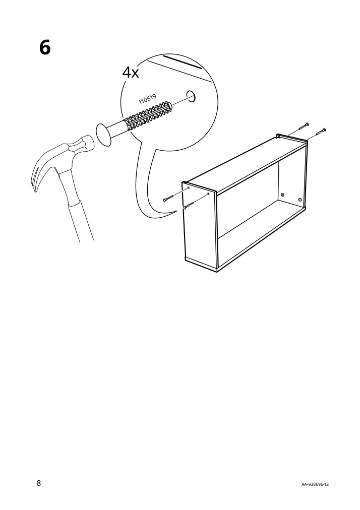 Assembly instructions for IKEA Komplement drawer white | Page 8 - IKEA PAX / BERGSBO/ÅHEIM wardrobe combination 493.361.76