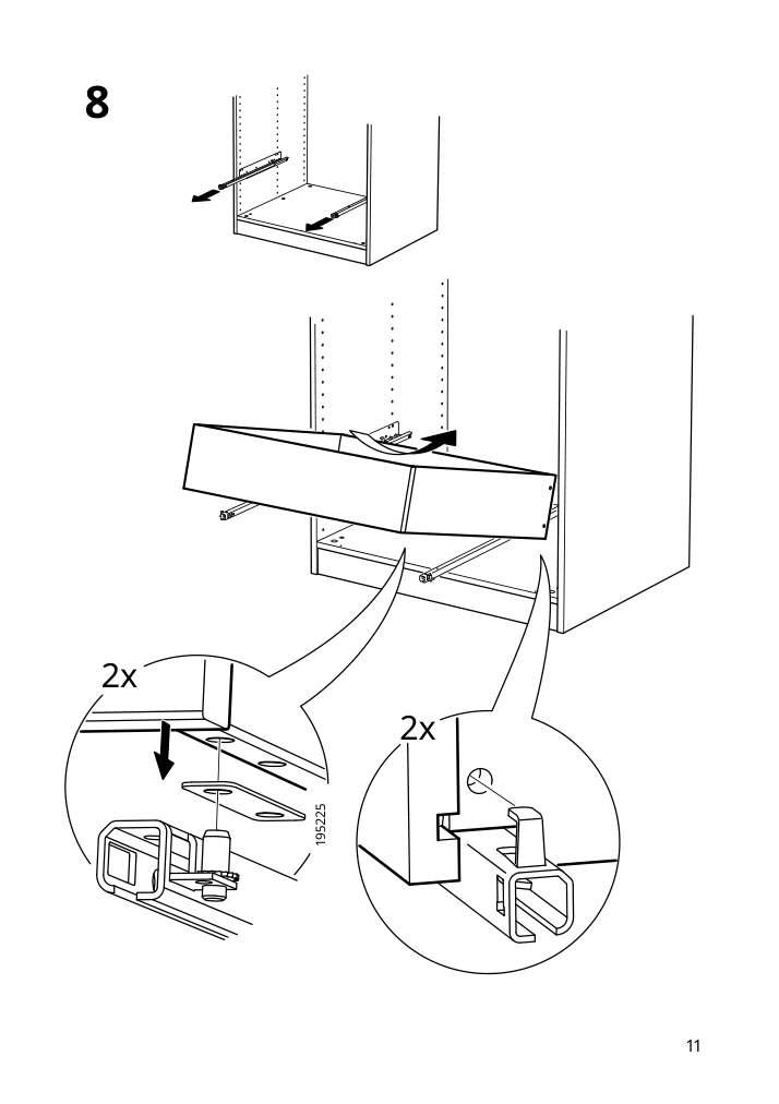 Assembly instructions for IKEA Komplement drawer dark gray | Page 11 - IKEA PAX / MEHAMN wardrobe with sliding doors 595.517.59