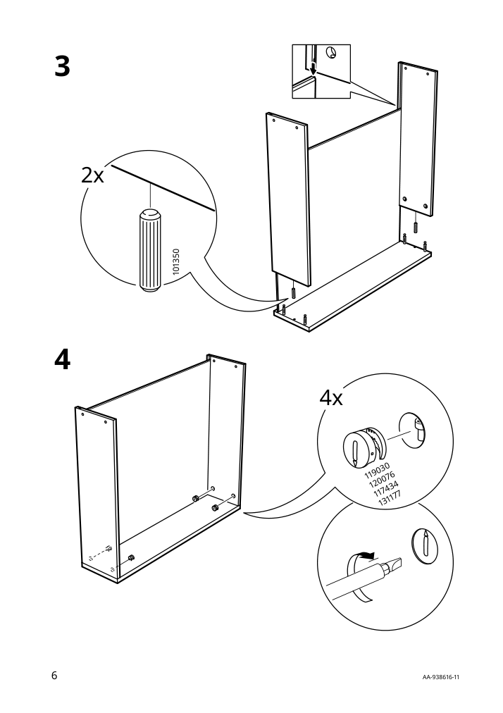 Assembly instructions for IKEA Komplement drawer dark gray | Page 6 - IKEA PAX / MEHAMN wardrobe with sliding doors 595.517.59