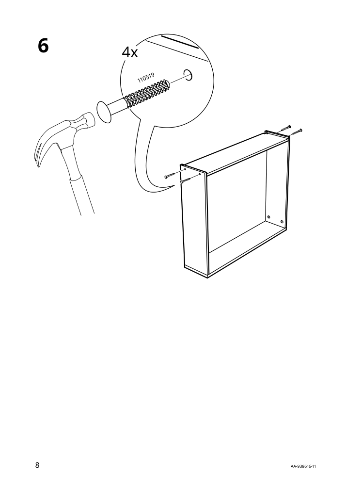 Assembly instructions for IKEA Komplement drawer with framed front white | Page 8 - IKEA PAX / GRIMO wardrobe combination 595.026.22