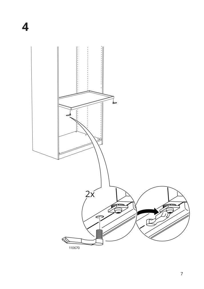 Assembly instructions for IKEA Komplement pull out tray beige | Page 7 - IKEA PAX / FORSAND wardrobe combination 094.298.94