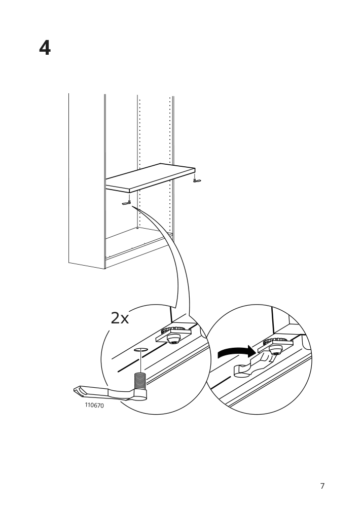 Assembly instructions for IKEA Komplement pull out tray dark gray | Page 7 - IKEA KOMPLEMENT pull-out tray with shoe insert 994.369.89