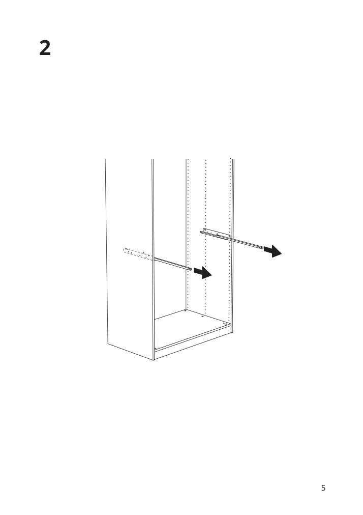 Assembly instructions for IKEA Komplement pull out tray white | Page 5 - IKEA PAX / SVARTISDAL wardrobe with sliding doors 694.322.85