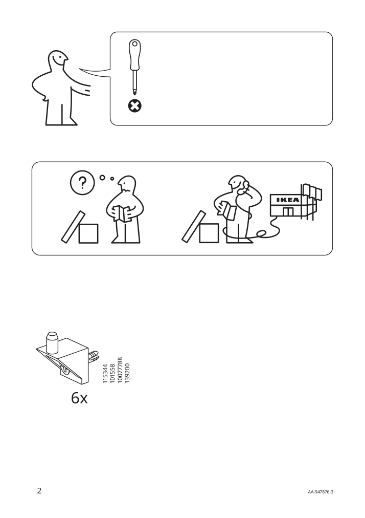 Assembly instructions for IKEA Komplement shelf dark gray | Page 2 - IKEA PAX / MEHAMN wardrobe with sliding doors 595.516.79