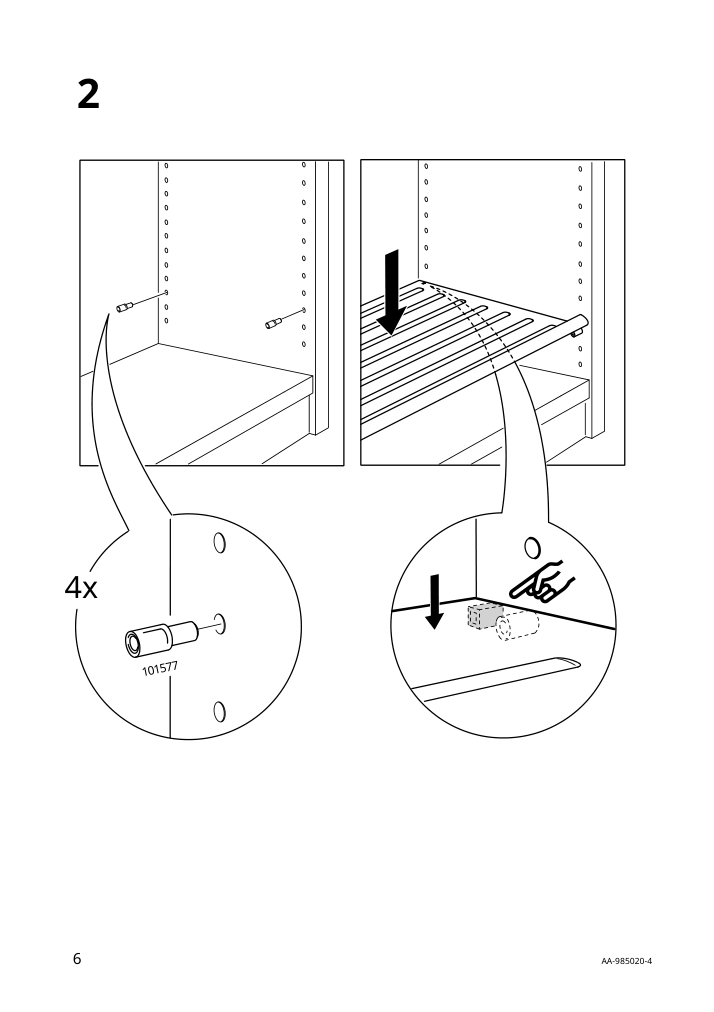 Assembly instructions for IKEA Komplement shoe shelf dark gray | Page 6 - IKEA PAX / AULI wardrobe combination 894.331.18