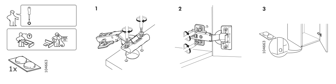 Assembly instructions for IKEA Komplement soft closing hinge | Page 2 - IKEA PAX / ÅHEIM wardrobe combination 894.297.48