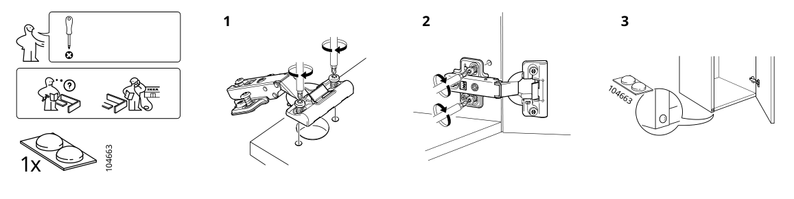 Assembly instructions for IKEA Komplement soft closing hinge | Page 2 - IKEA PAX / GRIMO wardrobe combination 595.026.22