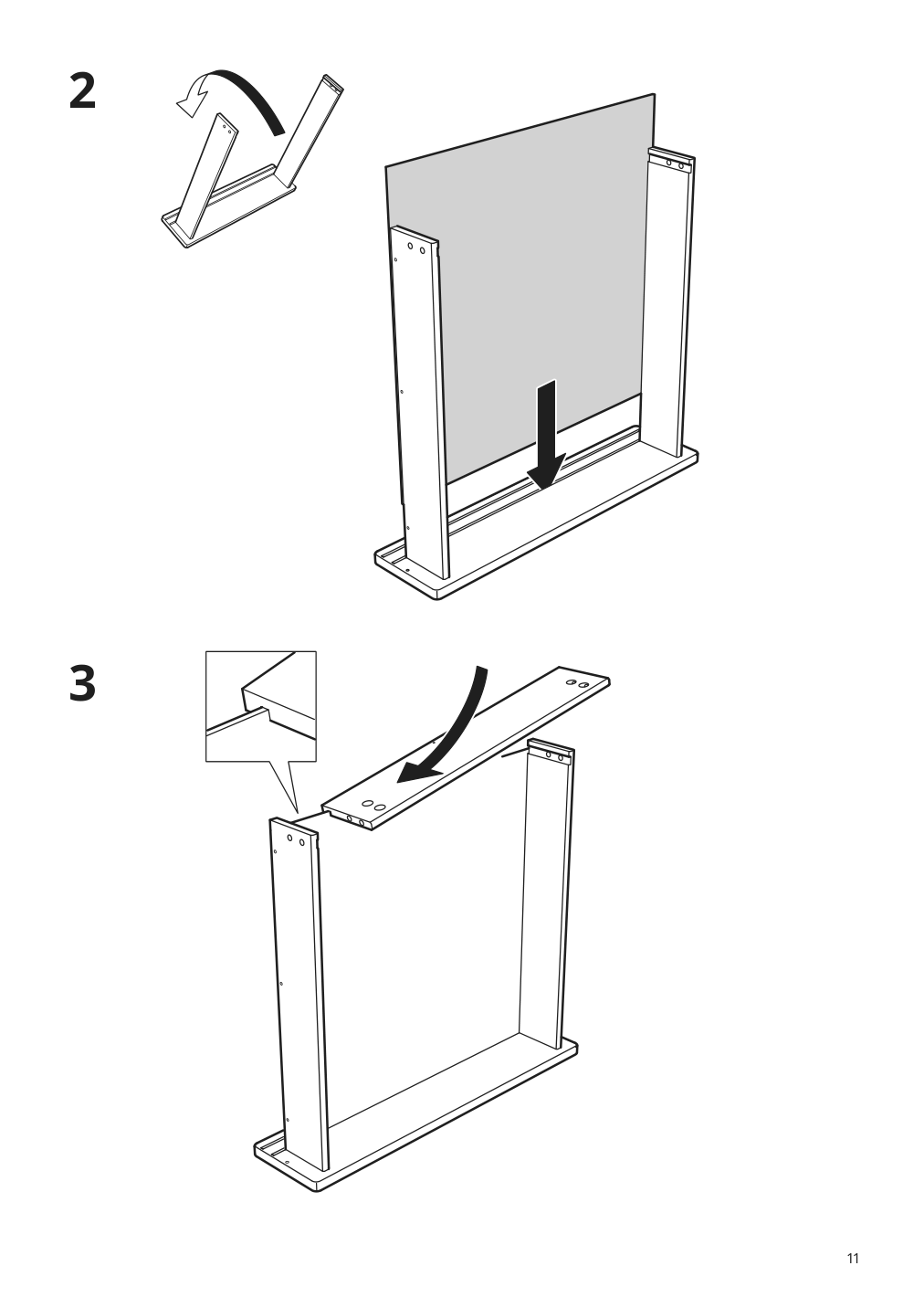 Assembly instructions for IKEA Konstruera drawer without front white | Page 11 - IKEA SMÅSTAD / UPPFÖRA bookcase 093.878.13