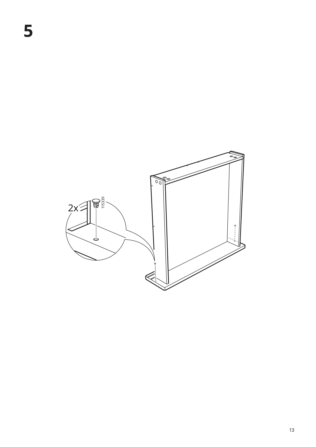 Assembly instructions for IKEA Konstruera drawer without front white | Page 13 - IKEA SMÅSTAD / UPPFÖRA storage combination 394.319.23