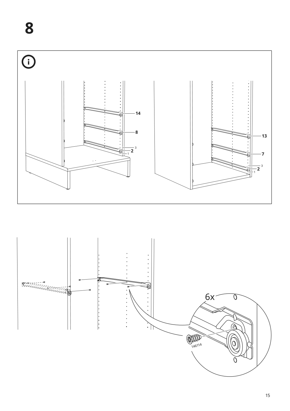 Assembly instructions for IKEA Konstruera drawer without front white | Page 15 - IKEA SMÅSTAD / UPPFÖRA bookcase 093.878.13