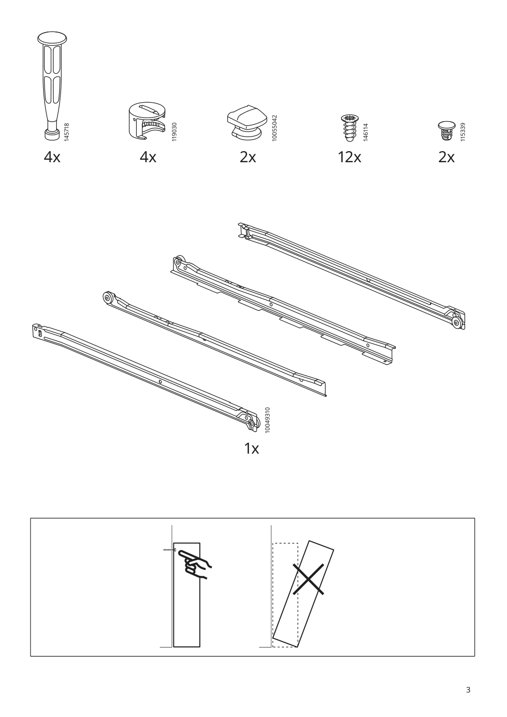 Assembly instructions for IKEA Konstruera drawer without front white | Page 3 - IKEA SMÅSTAD / UPPFÖRA bookcase 093.878.13