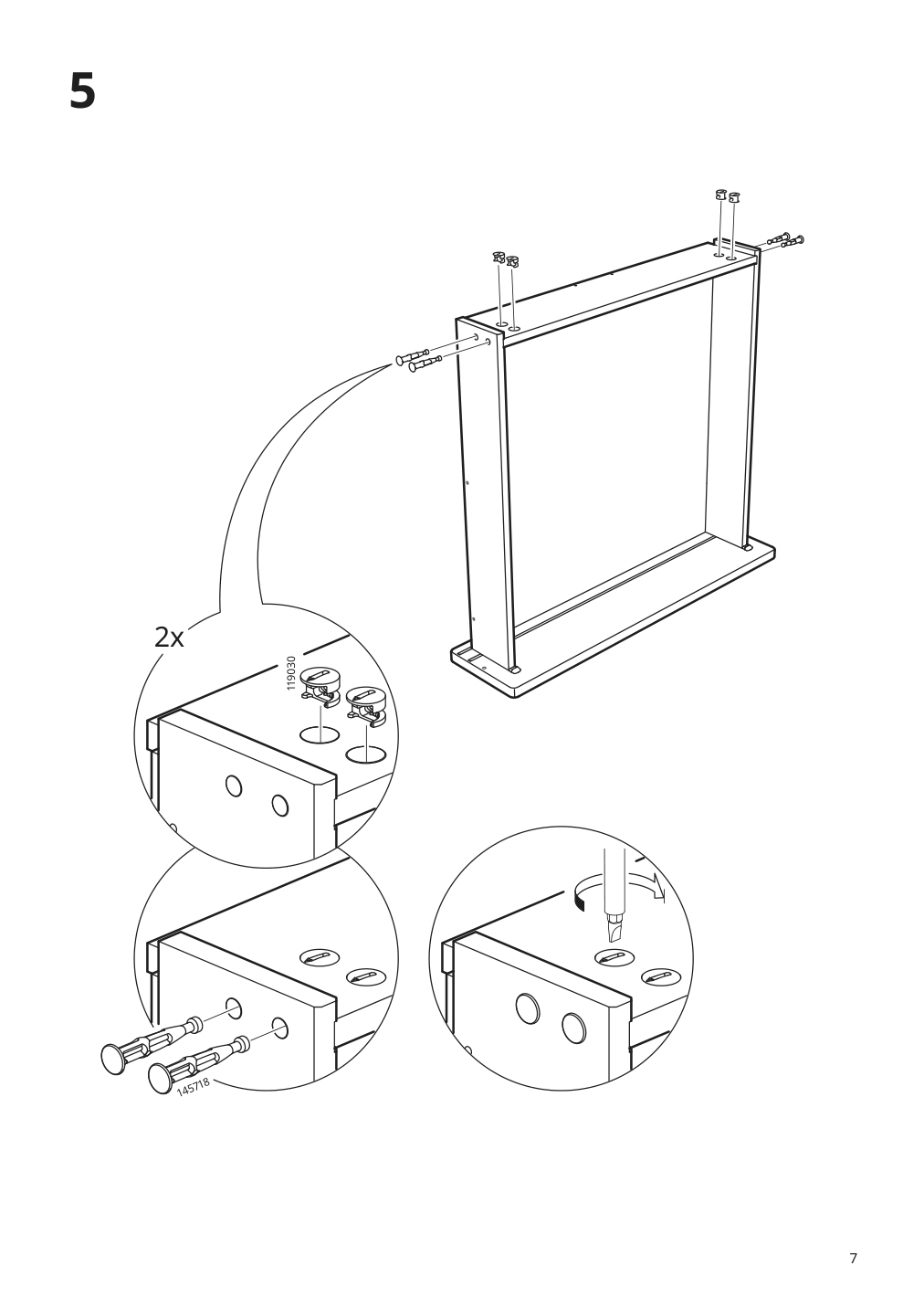 Assembly instructions for IKEA Konstruera drawer without front white | Page 7 - IKEA SMÅSTAD / UPPFÖRA storage combination 394.319.23