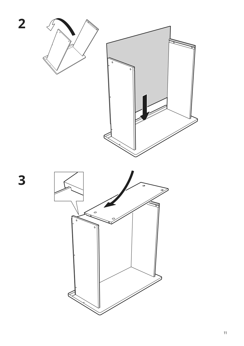 Assembly instructions for IKEA Konstruera drawer without front white | Page 11 - IKEA SMÅSTAD / UPPFÖRA storage combination 795.837.16