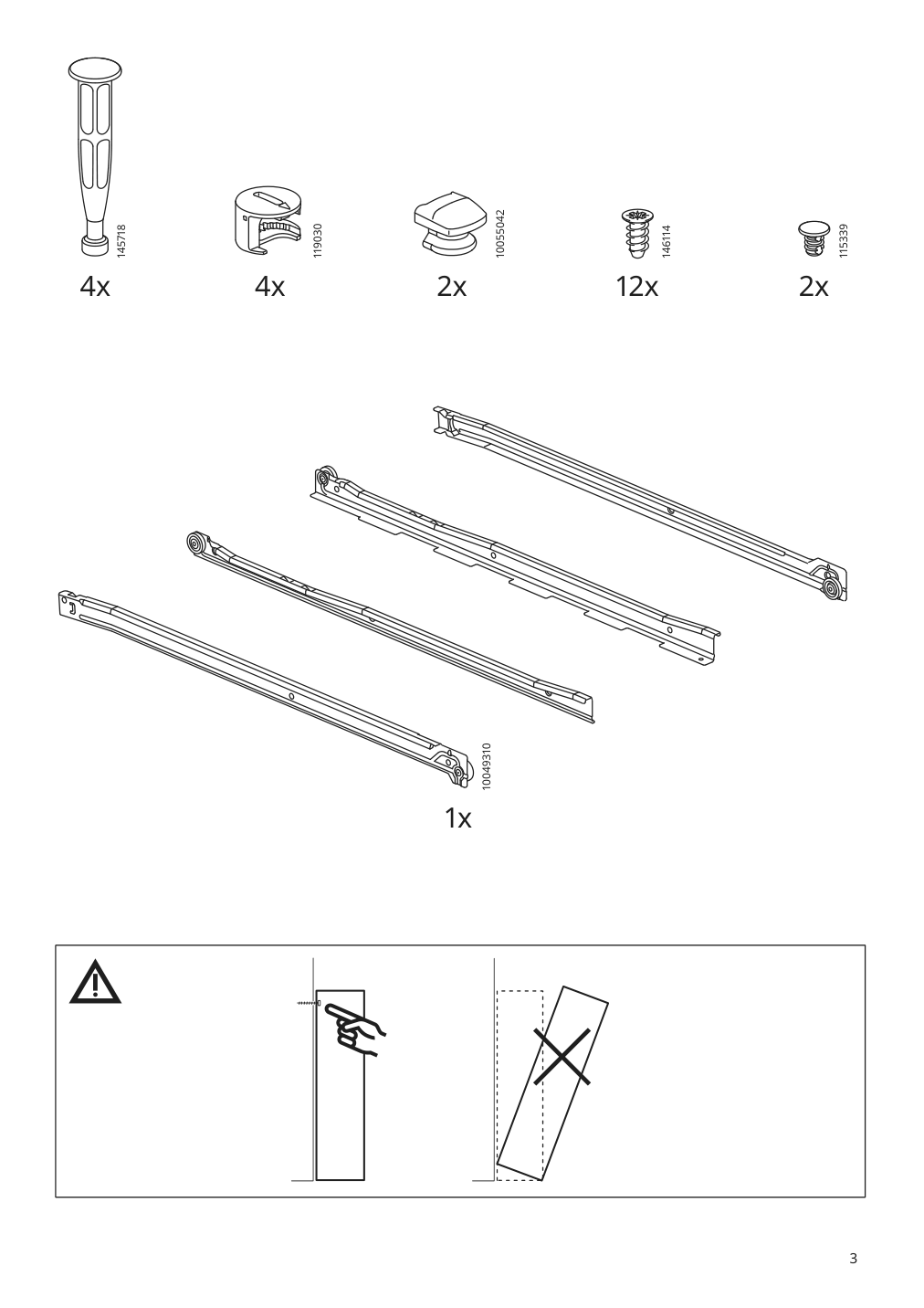 Assembly instructions for IKEA Konstruera drawer without front white | Page 3 - IKEA SMÅSTAD / UPPFÖRA storage combination 394.319.23