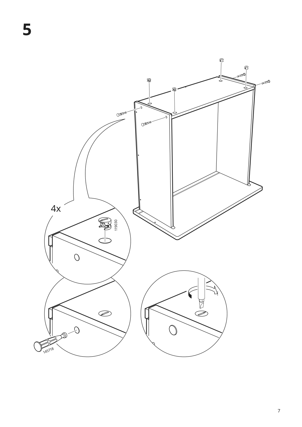 Assembly instructions for IKEA Konstruera drawer without front white | Page 7 - IKEA SMÅSTAD / UPPFÖRA storage combination 795.837.16