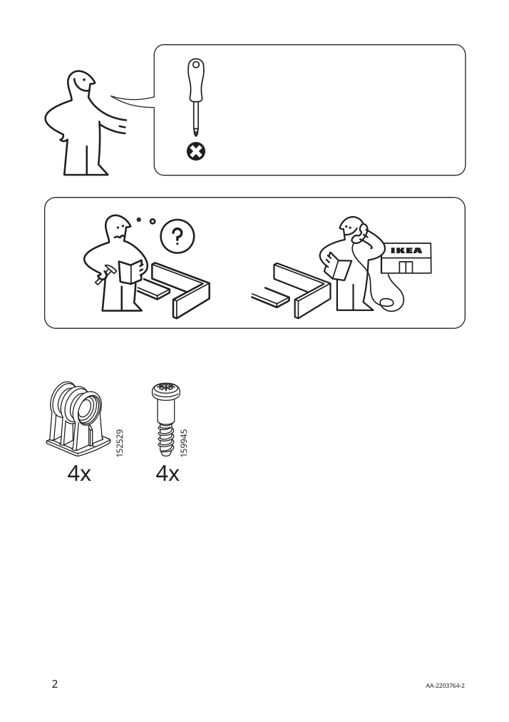 Assembly instructions for IKEA Konstruera shelf white | Page 2 - IKEA SMÅSTAD / UPPFÖRA storage combination 394.319.23