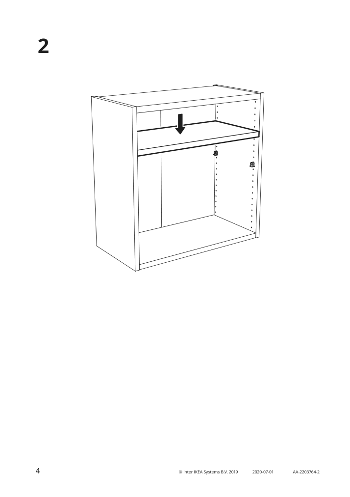 Assembly instructions for IKEA Konstruera shelf white | Page 4 - IKEA SMÅSTAD wall cabinet 593.899.56