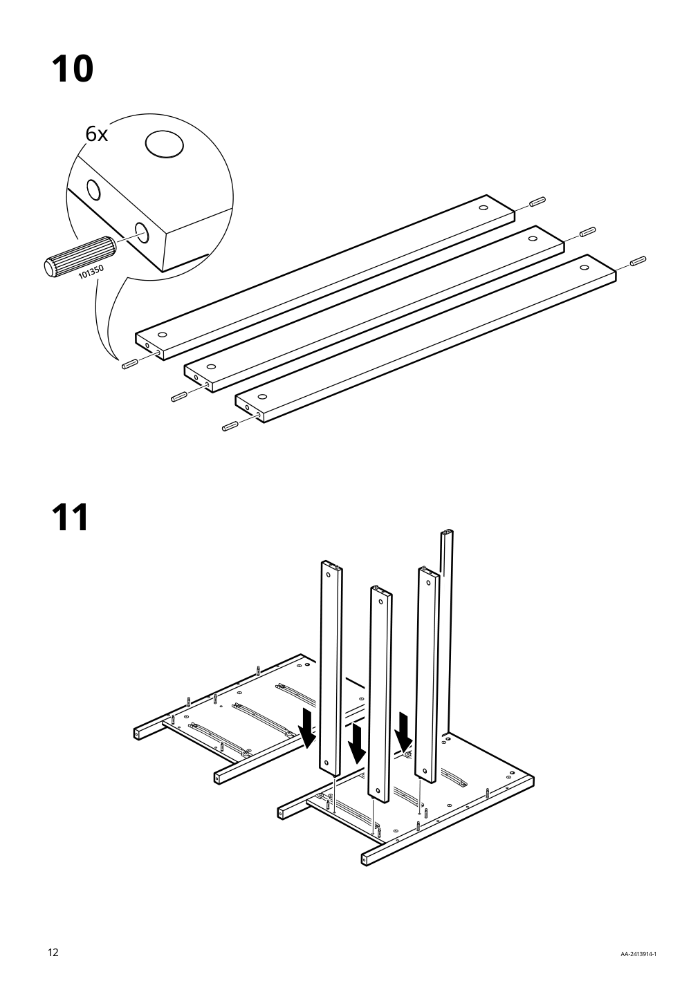 Assembly instructions for IKEA Koppang 3 drawer chest white | Page 12 - IKEA KOPPANG 3-drawer chest 103.859.50