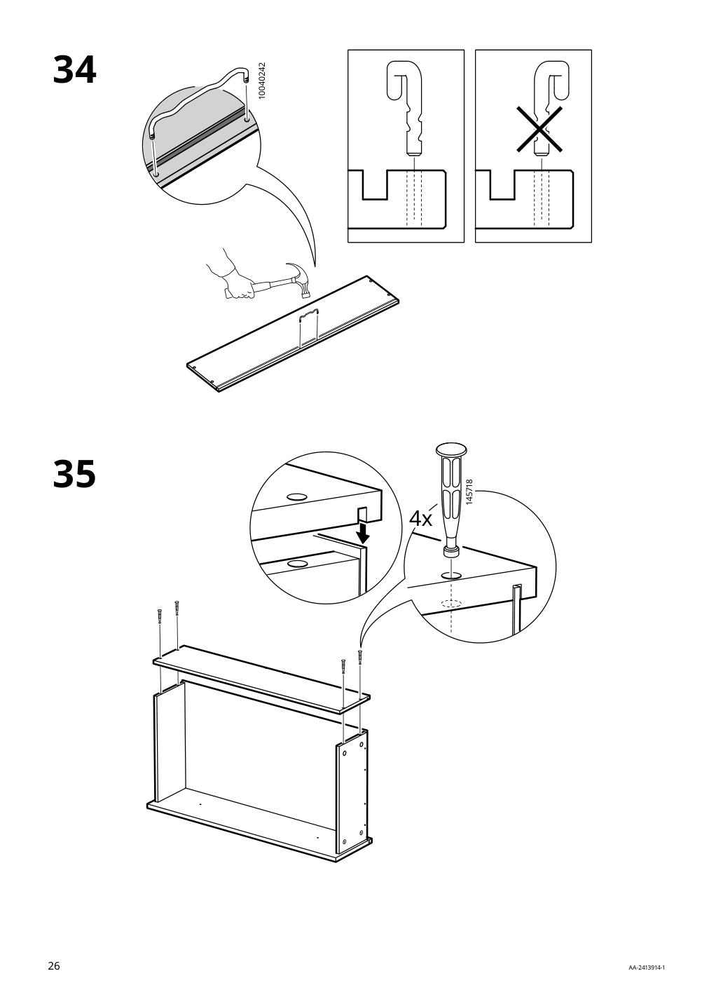 Assembly instructions for IKEA Koppang 3 drawer chest white | Page 26 - IKEA KOPPANG 3-drawer chest 103.859.50