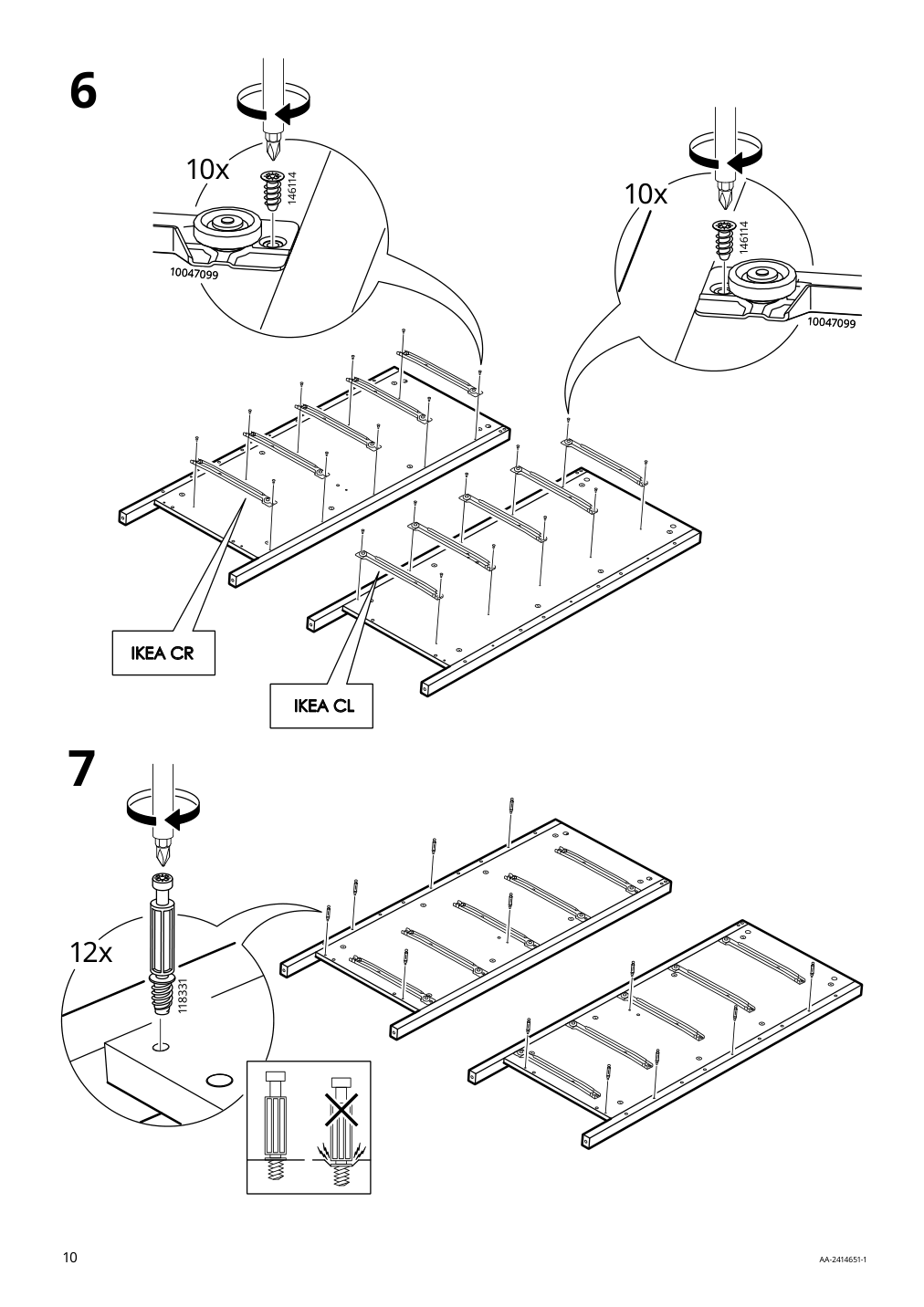 Assembly instructions for IKEA Koppang 5 drawer chest white | Page 10 - IKEA KOPPANG 5-drawer chest 905.841.68